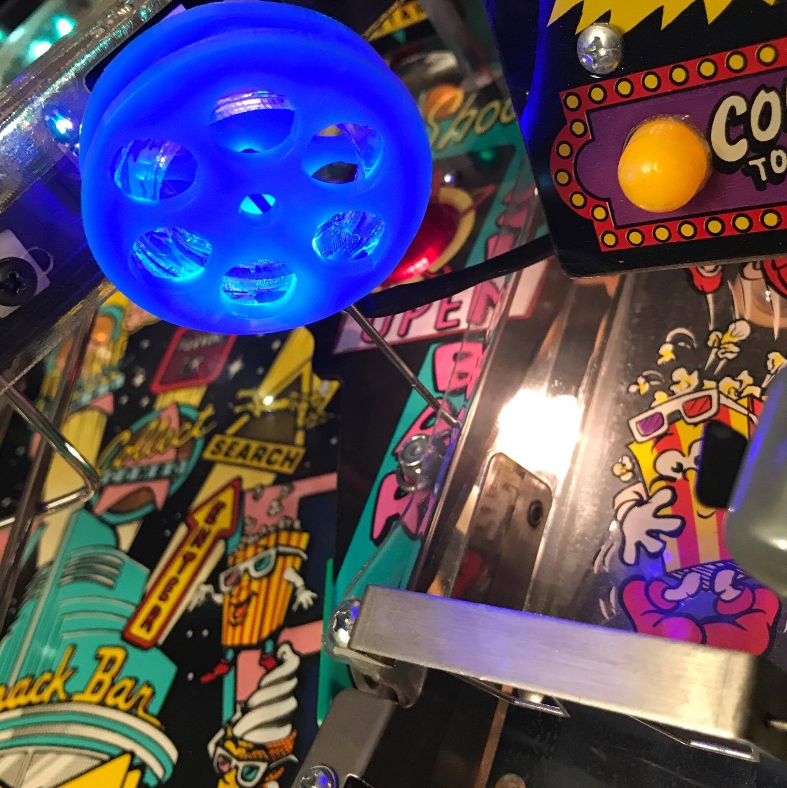 Creature From the Black Lagoon CFTBL Pinball Machine MOVIE REEL LED mod (bally)