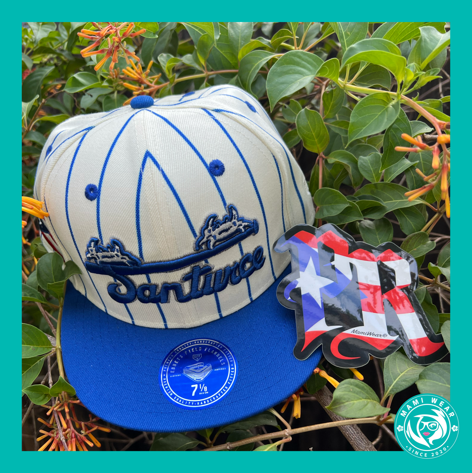 Santurce Cangrejeros Pinstripe Fitted 7 1/8 Hat Ebbets Field