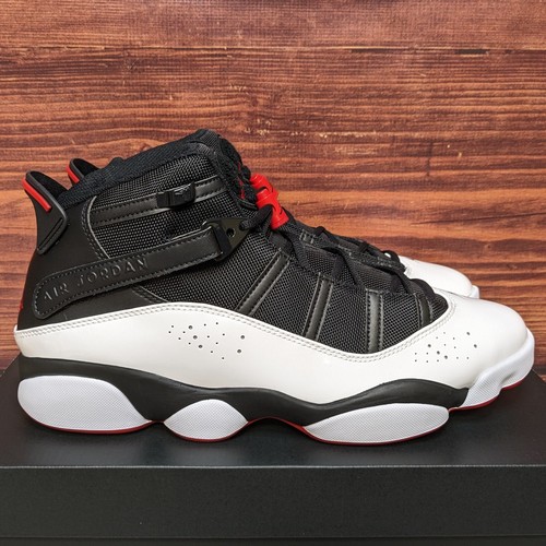 Air Jordan 6 Retro 赤白黒 4Y Nike Air Jordan Retro 6-17-23 White Red Black 428819-100
