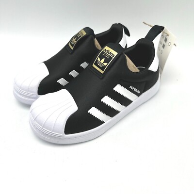 ADIDAS Superstar 360 C Black White GX3231 Kids shoes 13.5K-1