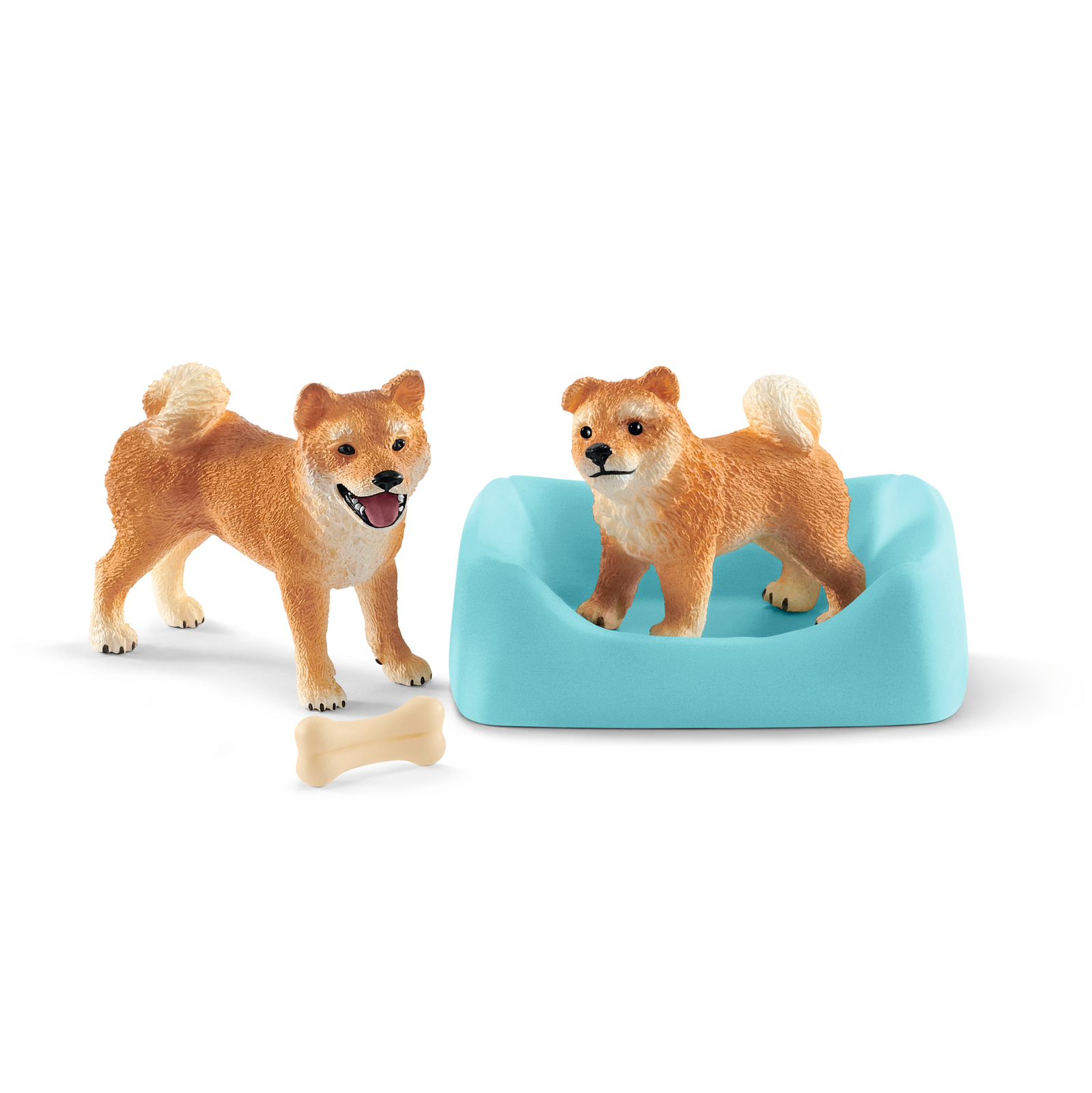 Details Zu Schleich 42479 Shiba Inu Mutter Und Welpe