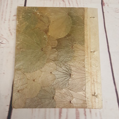 Vintage Handmade Jamaican Photo Album Palm Leaves