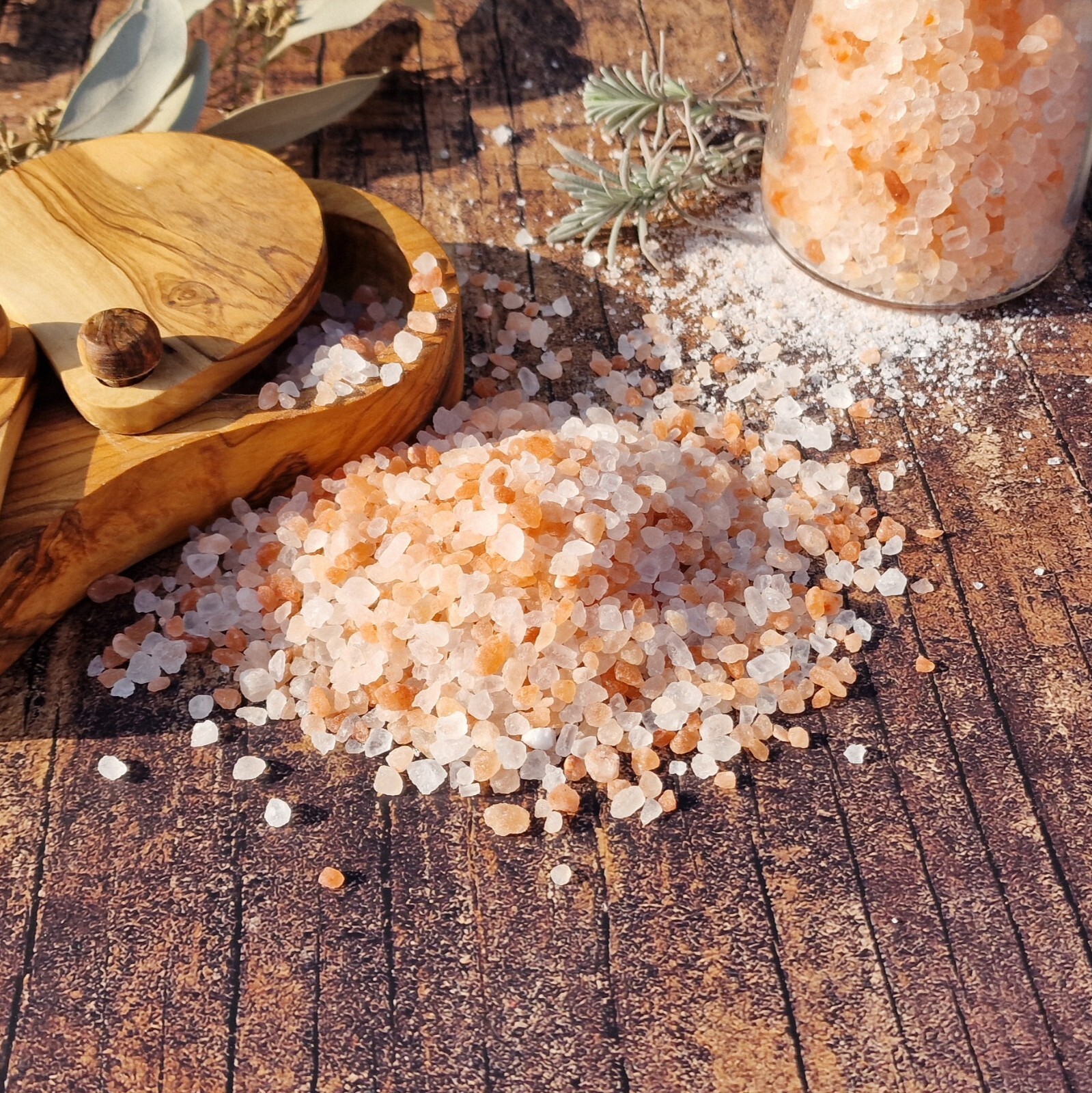 Kristall-Badesalz Aus Pakistan – 1 Kg Naturbelassenes Himalaya-Salz, Granulat 2-5 Mm, Für Bad, Sole Oder Speise