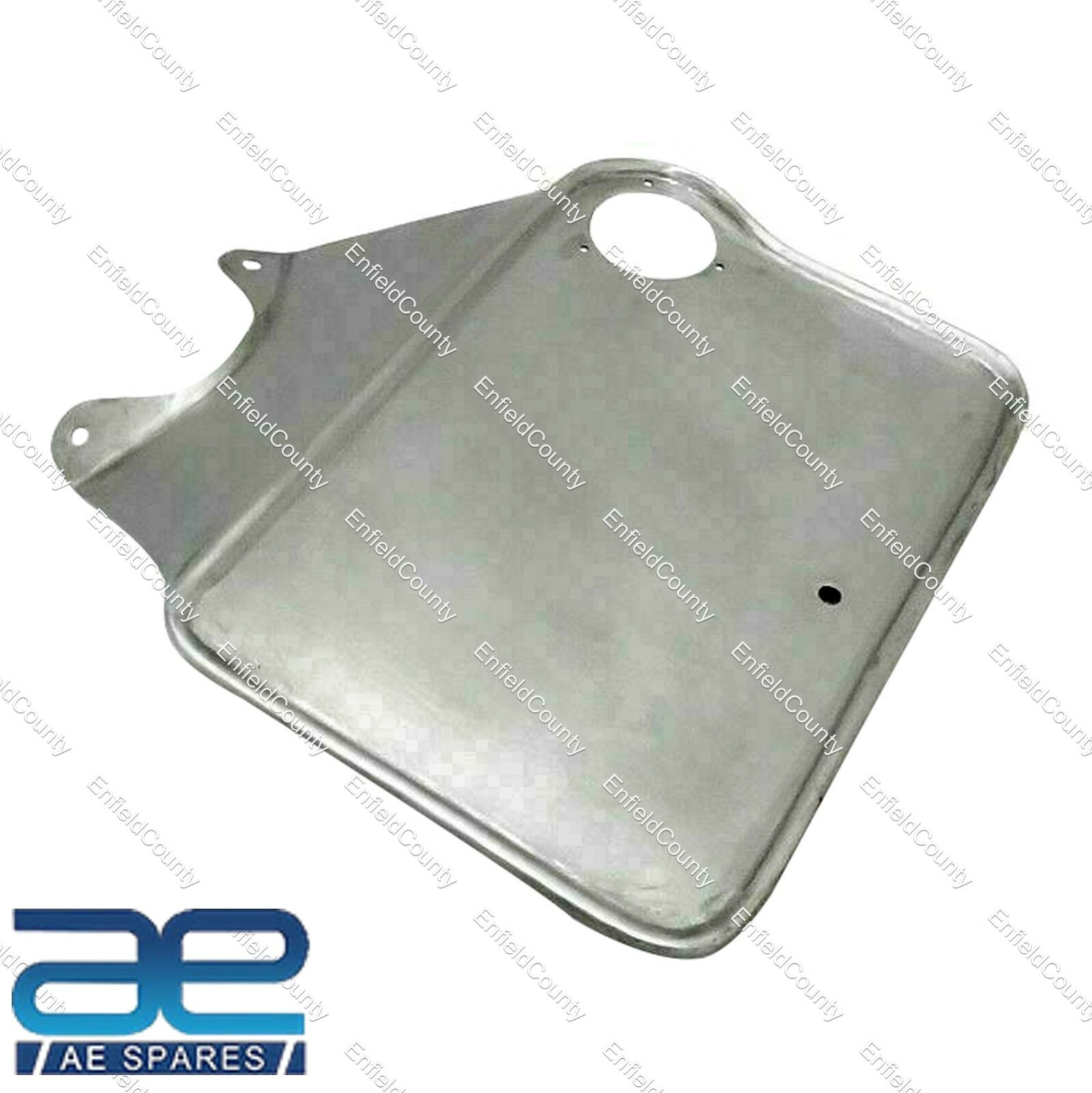 REAR NUMBER PLATE RAW STEEL FOR NORTON 16H MOTORCYCLE