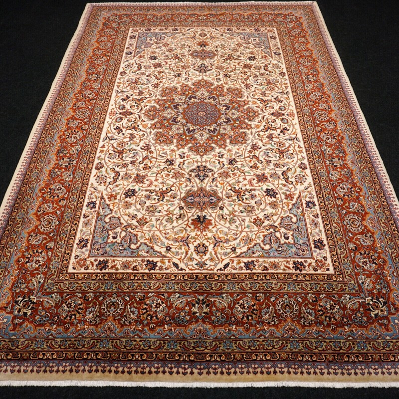Orient Teppich Isfahan 285 X 183 Cm Esfahan Beige Perserteppich HandgeknÃ¼Pft Rug