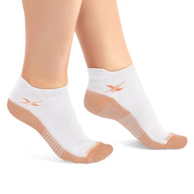 Copper-Infused Low-Cut Compression Socks - Set of 3 Pairs