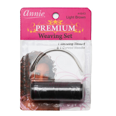 PREMIUM WEAVING SET, NEEDLE AND THREAD COMBO, LIGHT BROWN, #4843