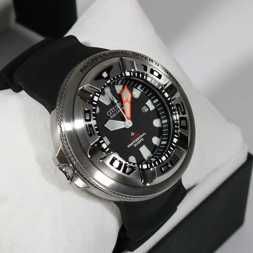 Citizen Eco Drive Professional Diver Men s Black Dial Watch BJ8050