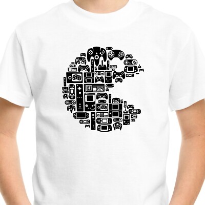 Games T-SHIRT Retro Video Game Controllers Adult Men Kids Tee Top Gamer Gaming