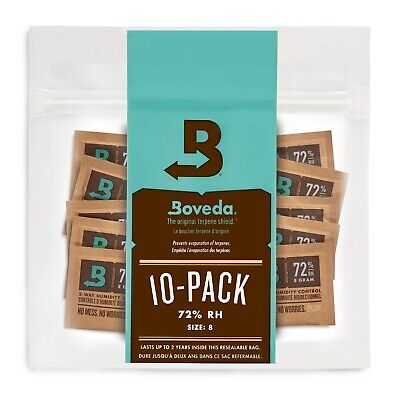 Boveda RH 2-Way Humidity Control - Size 8 for Up to 1 Ounce - 10-Count