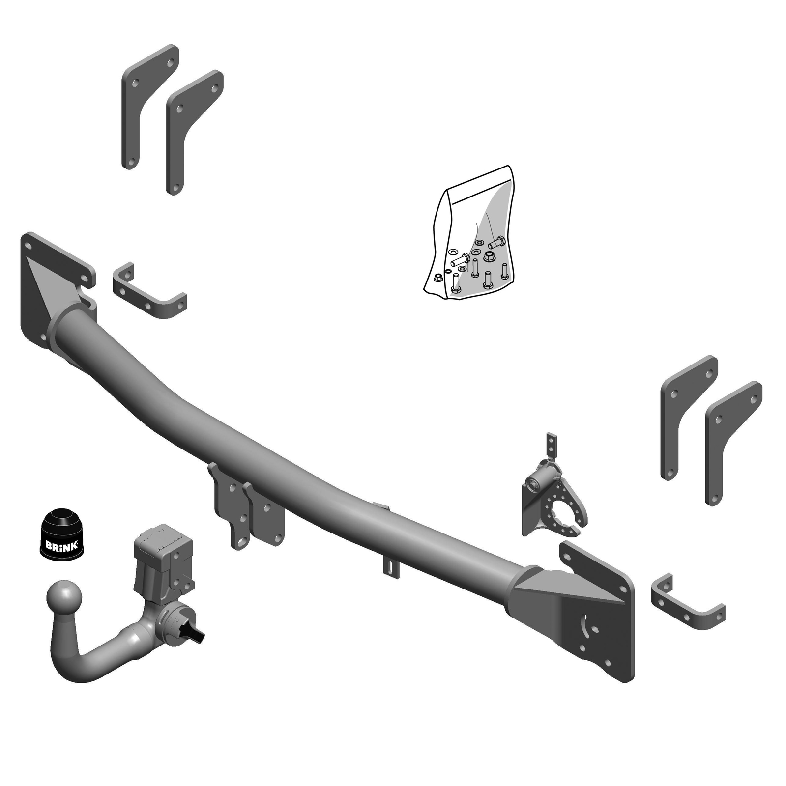 Brink Towbar for Mitsubishi Outlander 2015 Onwards Detachable Tow Bar
