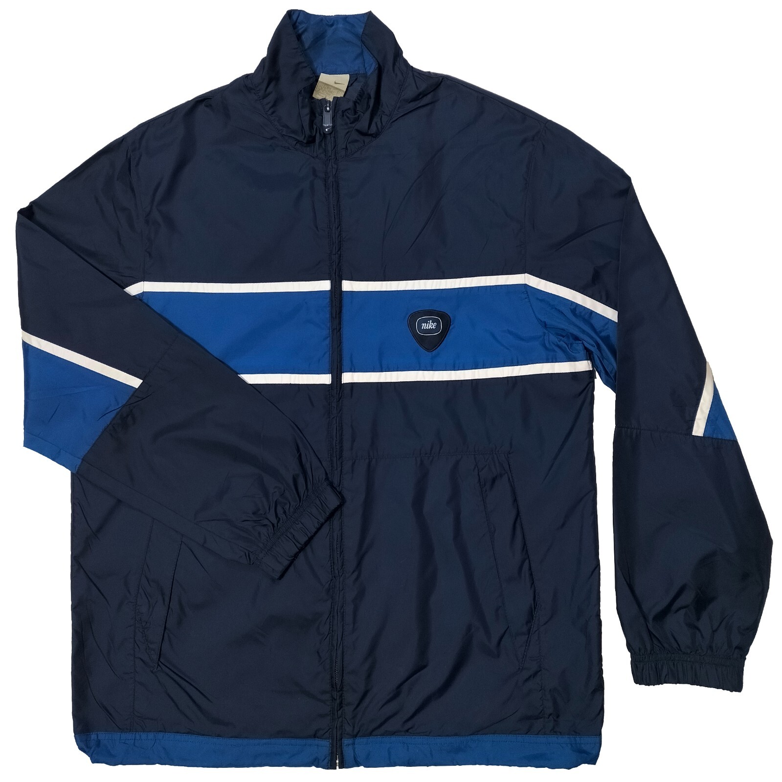 ジャケット・アウター 2013s NIKE 2way Tech Nylon Jacket Navy Nike Activewear Track Jackets Men's Dark Blue Jackets Size M
