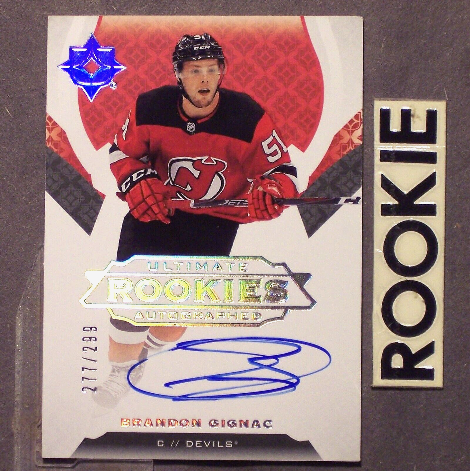 BRANDON GIGNAC 2019/20 Ultimate ROOKIES Autographed /299 BRANDON GIGNAC 2019/20 Ultimate ROOKIES Autographed /299