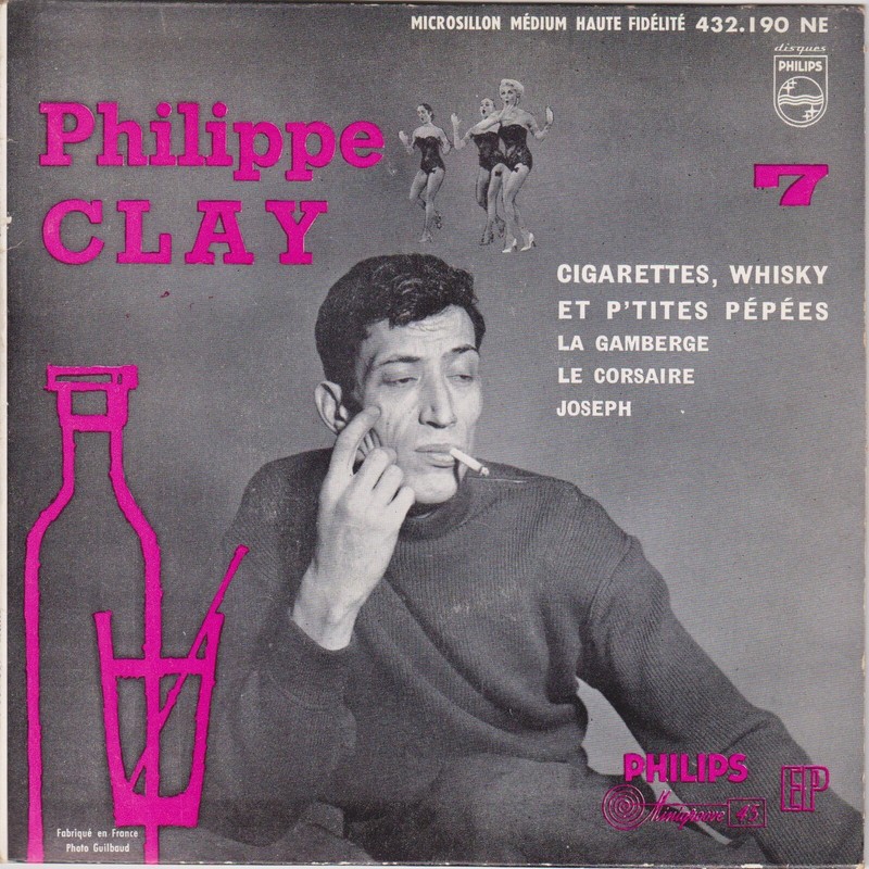 Philippe Clay Cigarettes, Whisky Et P'Tites Pepees French Ep Jean-Paul Mengeon