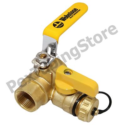 1'' IPS Threaded Webstone Pro-Pal Ball Drain/Purge Valve #40614