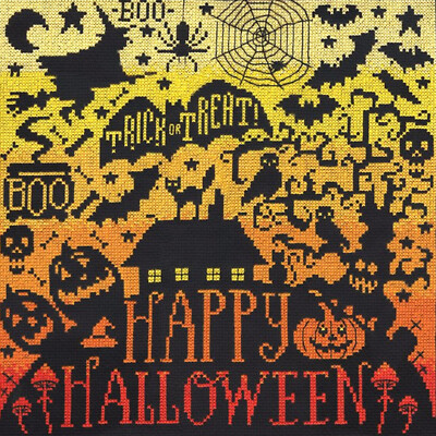 Counted Cross Stitch Kit ~ Design Works Happy Halloween #DW7150
