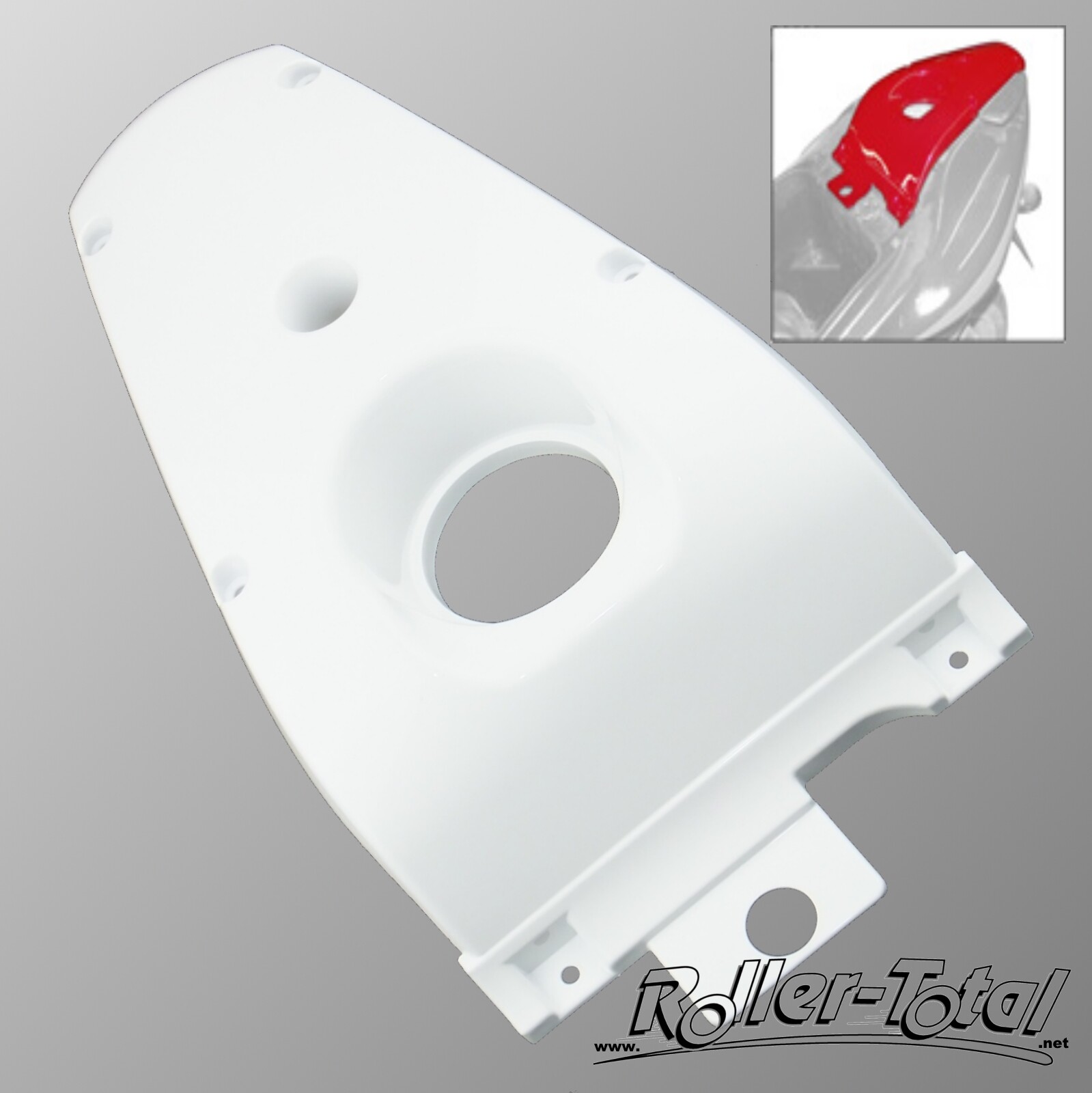 La passion couvre la peinture blanche. Yamaha Aerox MBK Nitro Cladding Banc Höcker