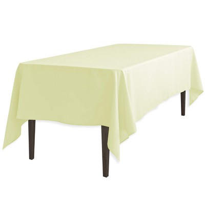 Linentablecloth 60 X 126inch Rectangular Polyester Tablecloth Tea Green