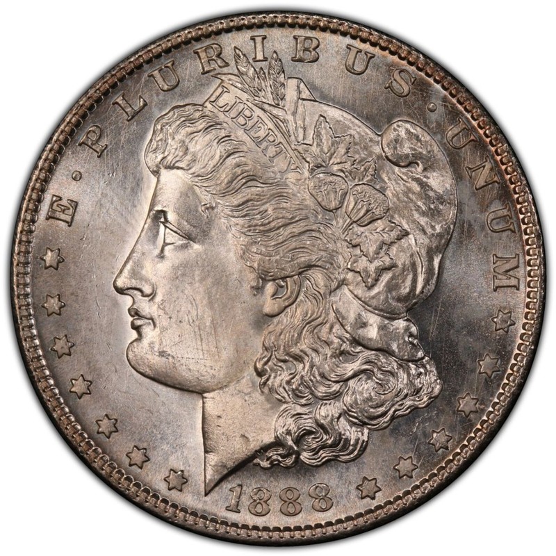 1888-S Morgan Silver Dollar PCGS MS65  -  -