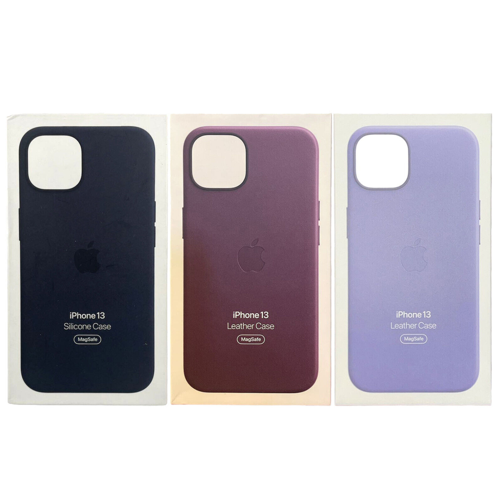 Apple iPhone 13 Genuine Original Leather & Silicone Case Apple iPhone 13 Genuine Original Leather & Silicone Case