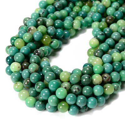 Natural Chrysoprase Smooth Round Beads 4mm 6mm 8mm 10mm 12mm 15.5'' Strand