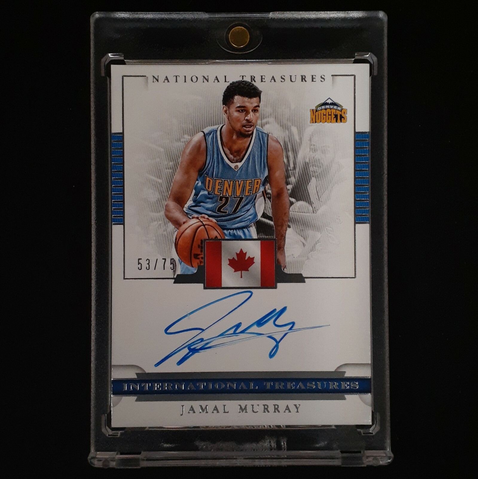 nbaカード jamal murray rc jersey auto /75