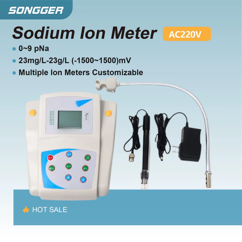DWS-51 Sodium Ion Meter Lab Ion Selective Electrode Water Quality Analyzer for F