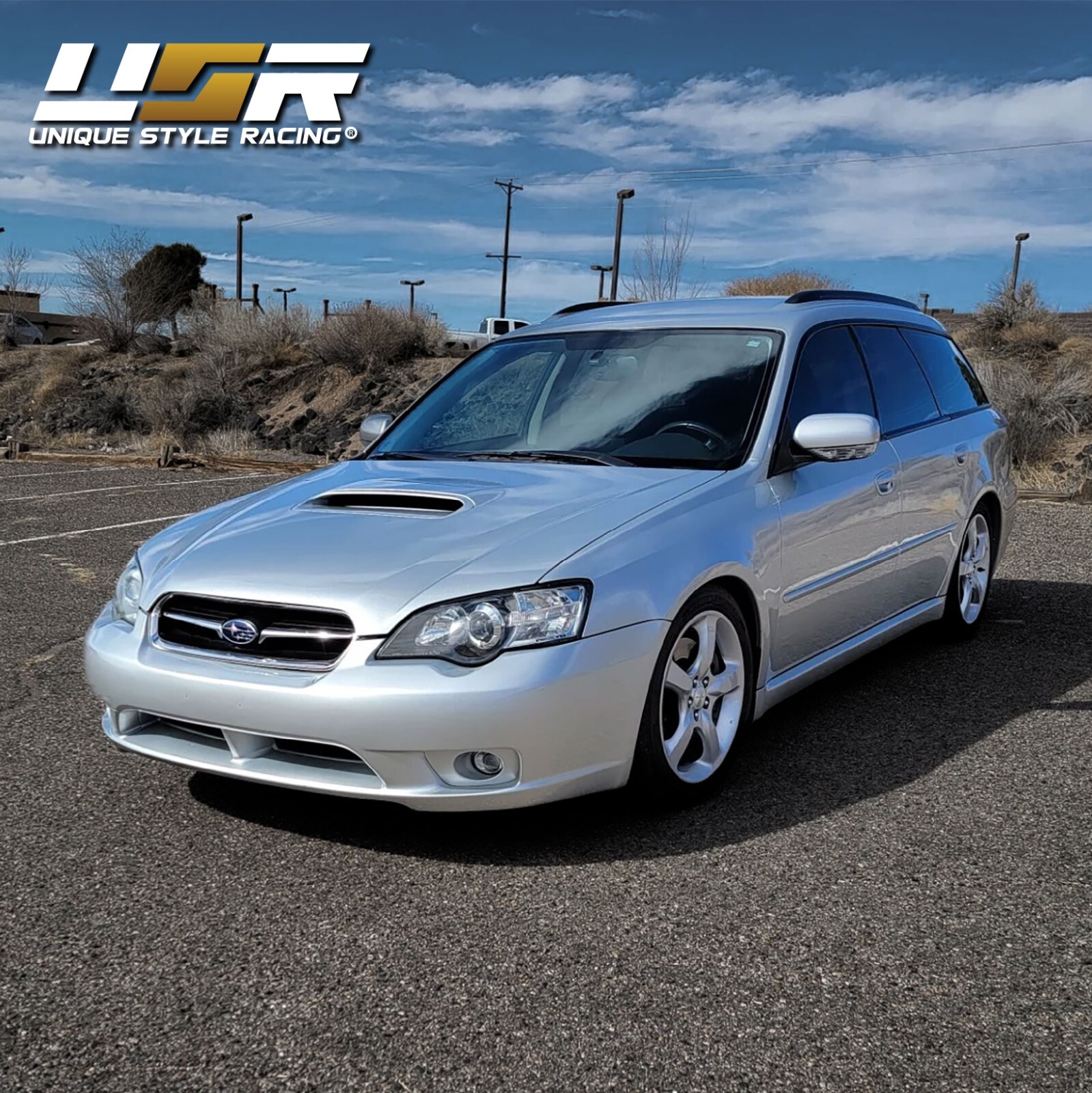 DEPO JDM Black/Clear Projector Headlights For 2005-2007 Subaru Legacy / Outback