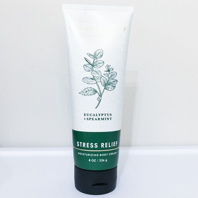 Bath & Body Works STRESS RELIEF Eucalyptus Spearmint Body Cream 8 oz