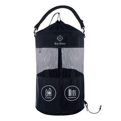 Sim-Story Selective Boat Trash Can - Dual Compartment, Boating, Camping, Fishing