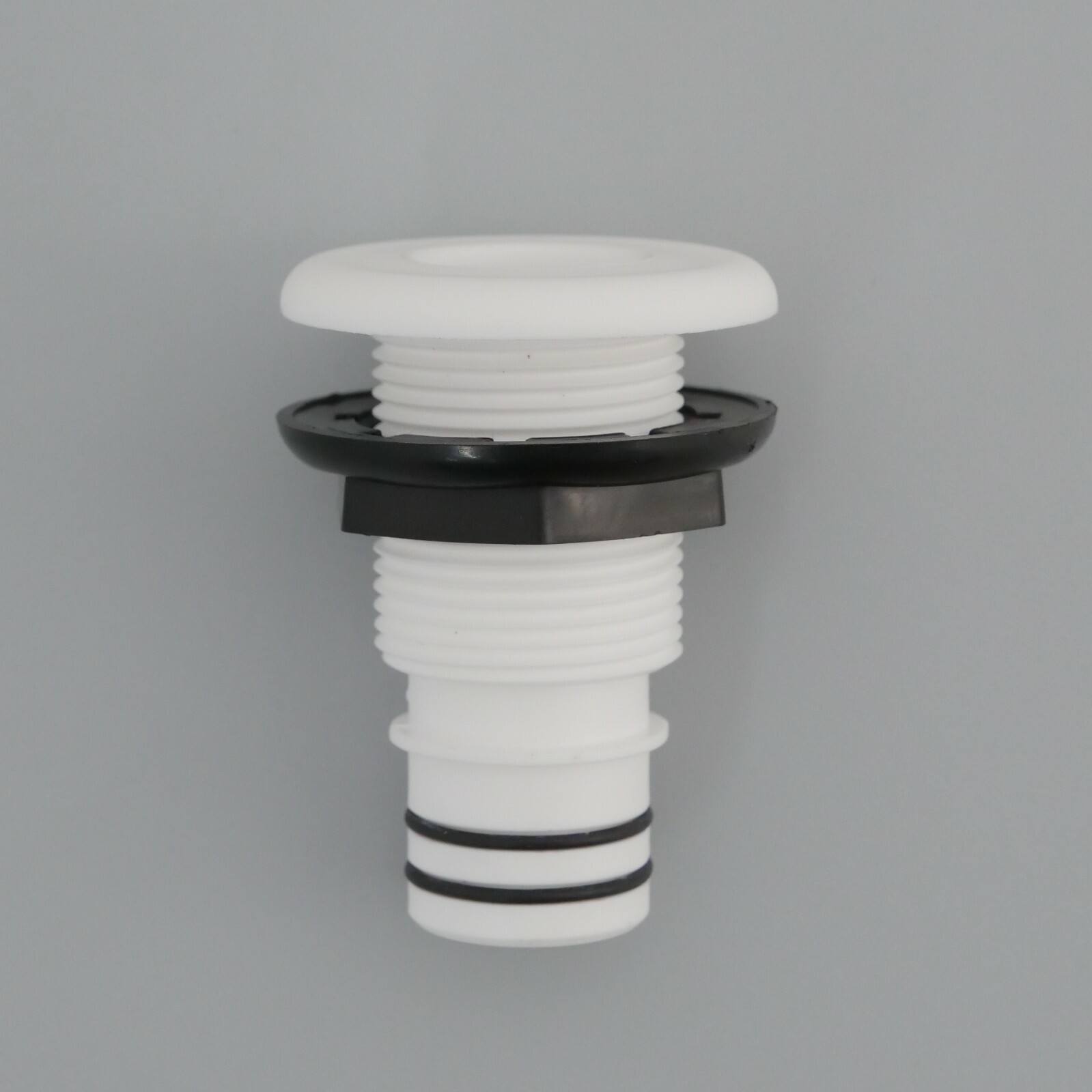 Flow-Rite MA-041-QLW 1-1/8" Qwik-Lok Flanged Thru-Hull, Straight