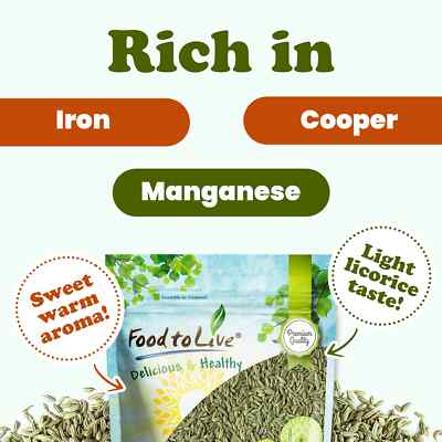 Fennel Seeds – Kosher, Raw, Vegan – by Food to Live