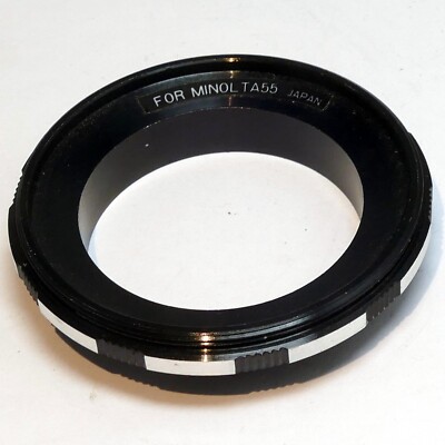 55mm screw in Reverse Macro Adapter to Minolta MD Bayonet mount Ring  close-up