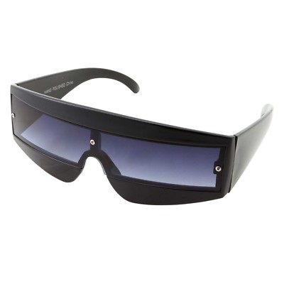 80s Visor Wrap Around Cyclops Space Robotic Party Shades Sunglasses Lady Gaga