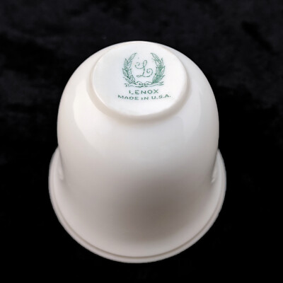 Lenox China Demitasse 2" 2.25 Insert Liner Sterling Silver Frame Vintage 2 3/8"D