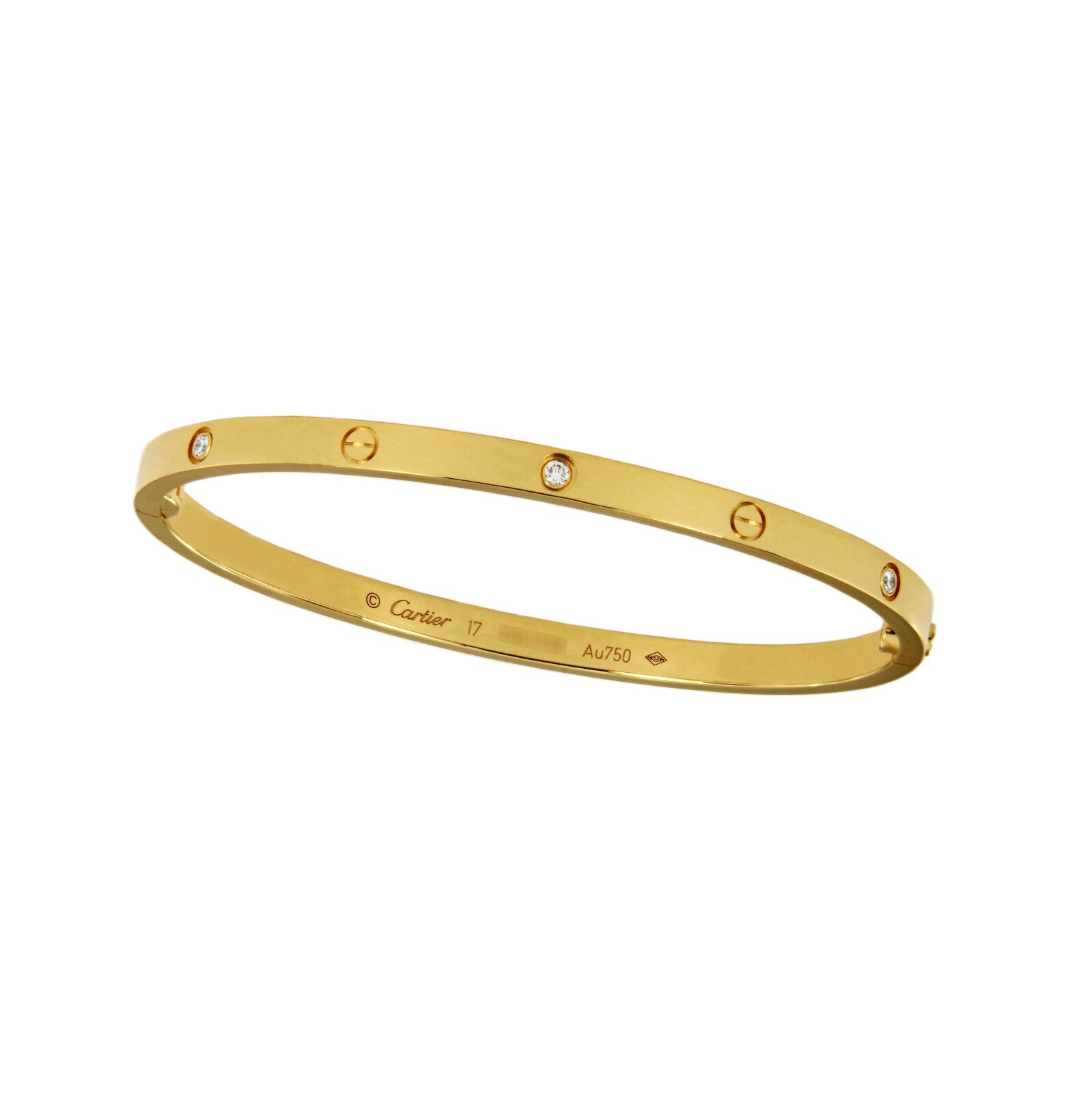 love bracelet 6 diamonds