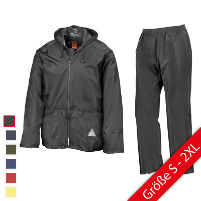 Result Waterproof Jacket and Trouser Regenanzug Set Regenjacke + Regenhose