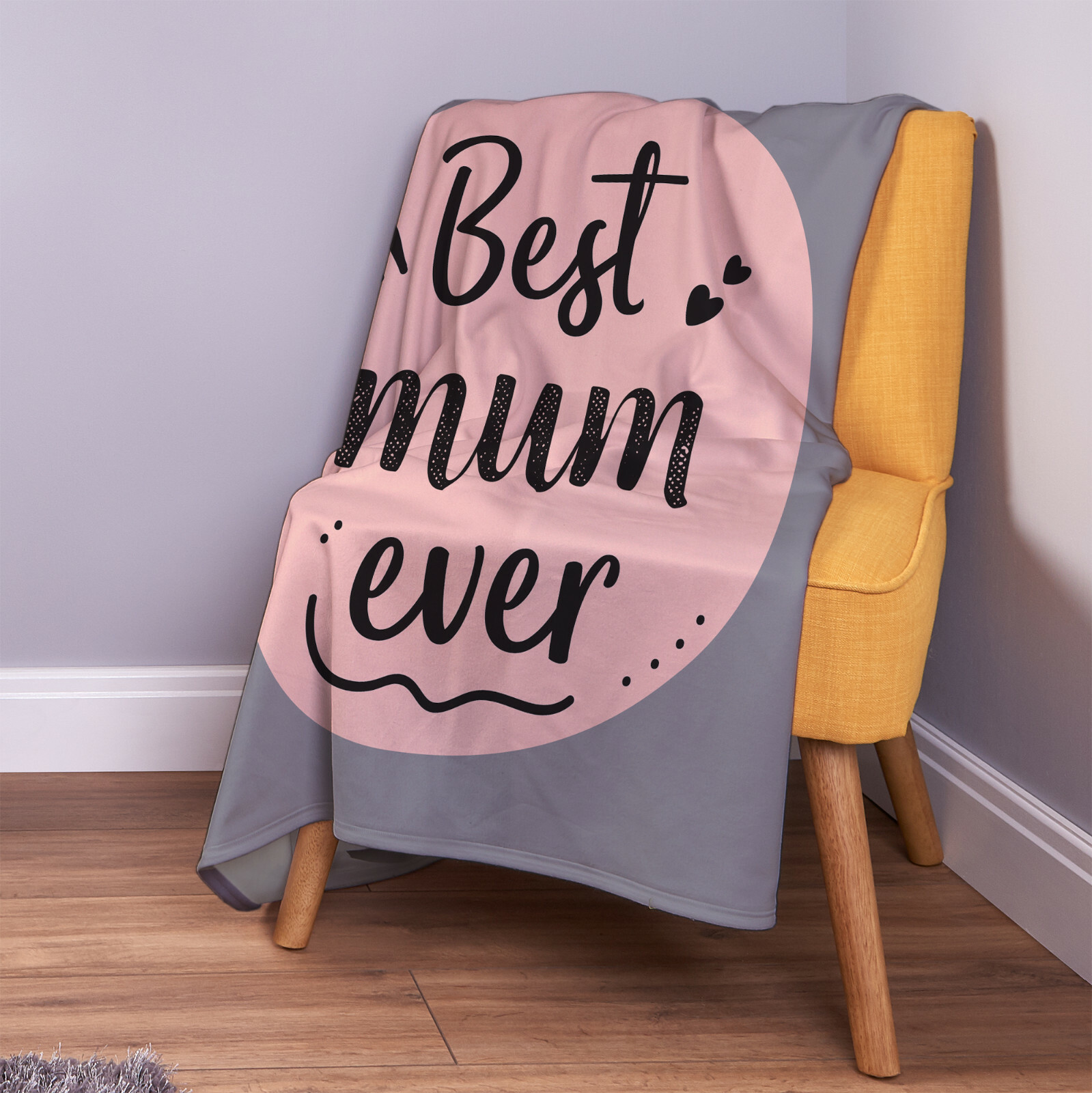 Tstars Mutter-Decke – Kuschelweicher Fleece-Überwurf Mit Lieben Worten Für Die Beste Mama