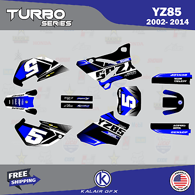 Graphics Kit for Yamaha YZ85 (2002-2014) YZ 85 Turbo Series - Blue