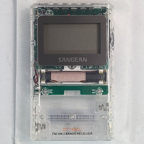 Sangean DT-160CLP FM-Stereo/AM Pocket Radio with Protective 