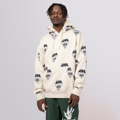 

HUF x Miles Davis In Concert Pullover Hoodie Мужская кремовая черная толстовка с капюшоном, Бежевый