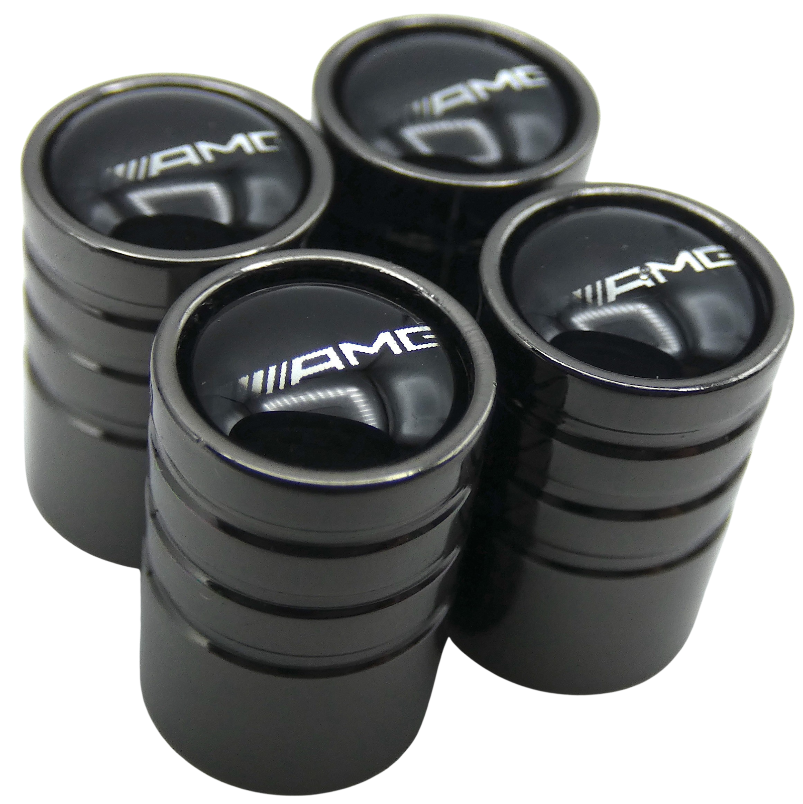 AMG Tire Wheel Stem Air Valve CAPS for auto, car, truck, SUV (1 SET)