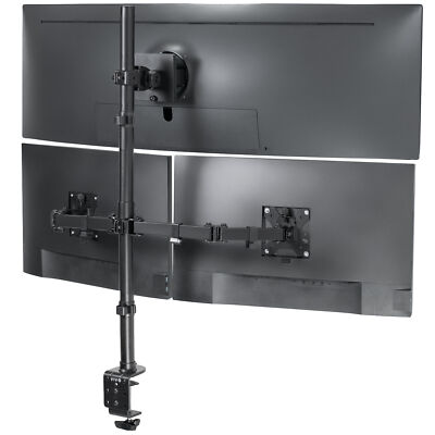 VIVO Triple Monitor Desk Mount, 1 Ultrawide up to 49'', 2 Standard up to 27''