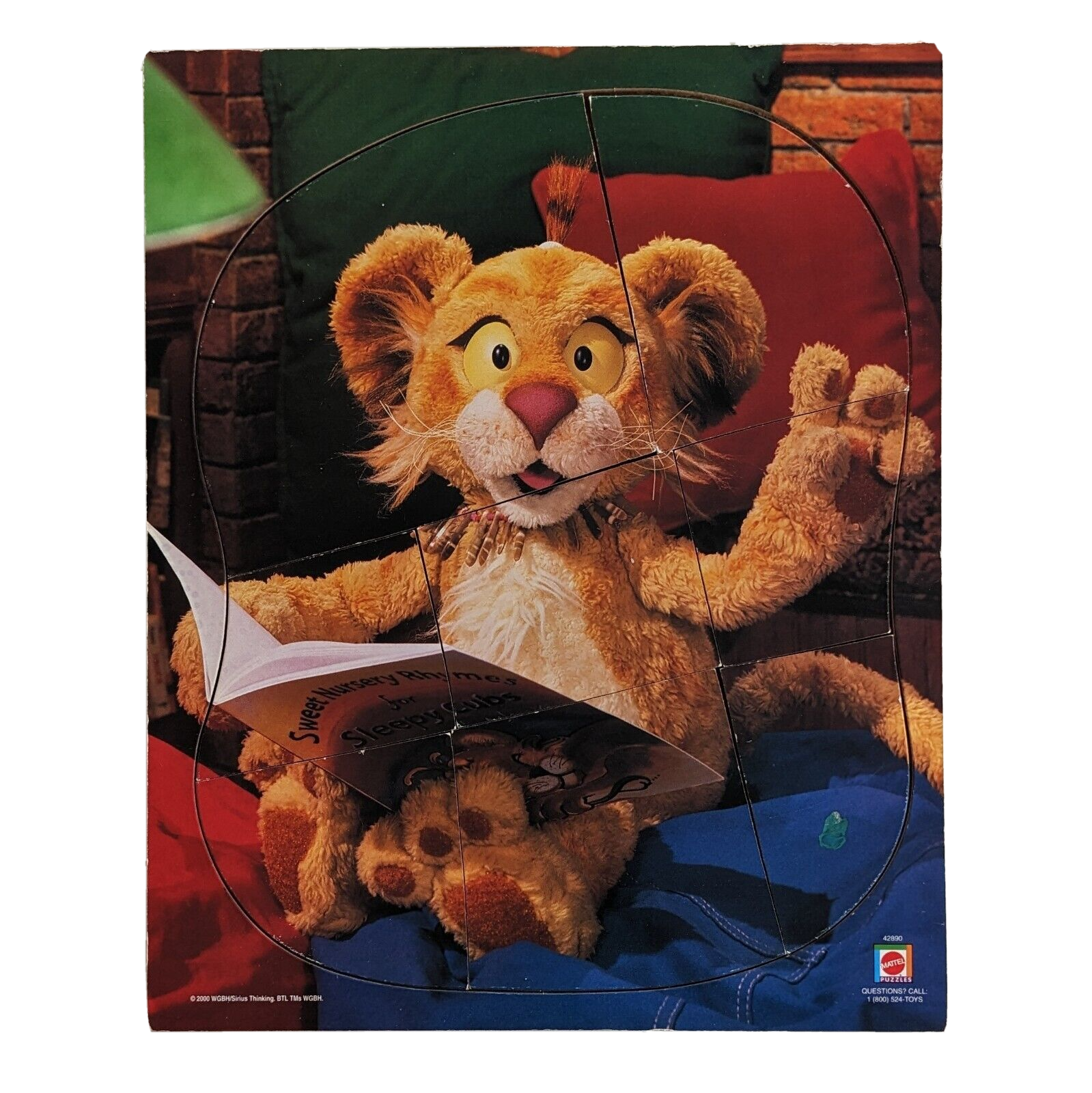 Between The Lions Leona Puzzle Pressed Wood Frame Tray