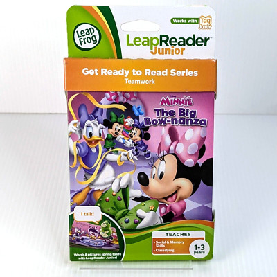 LeapFrog LeapReader Junior Book Disney Minnie The Big Bow-nanza