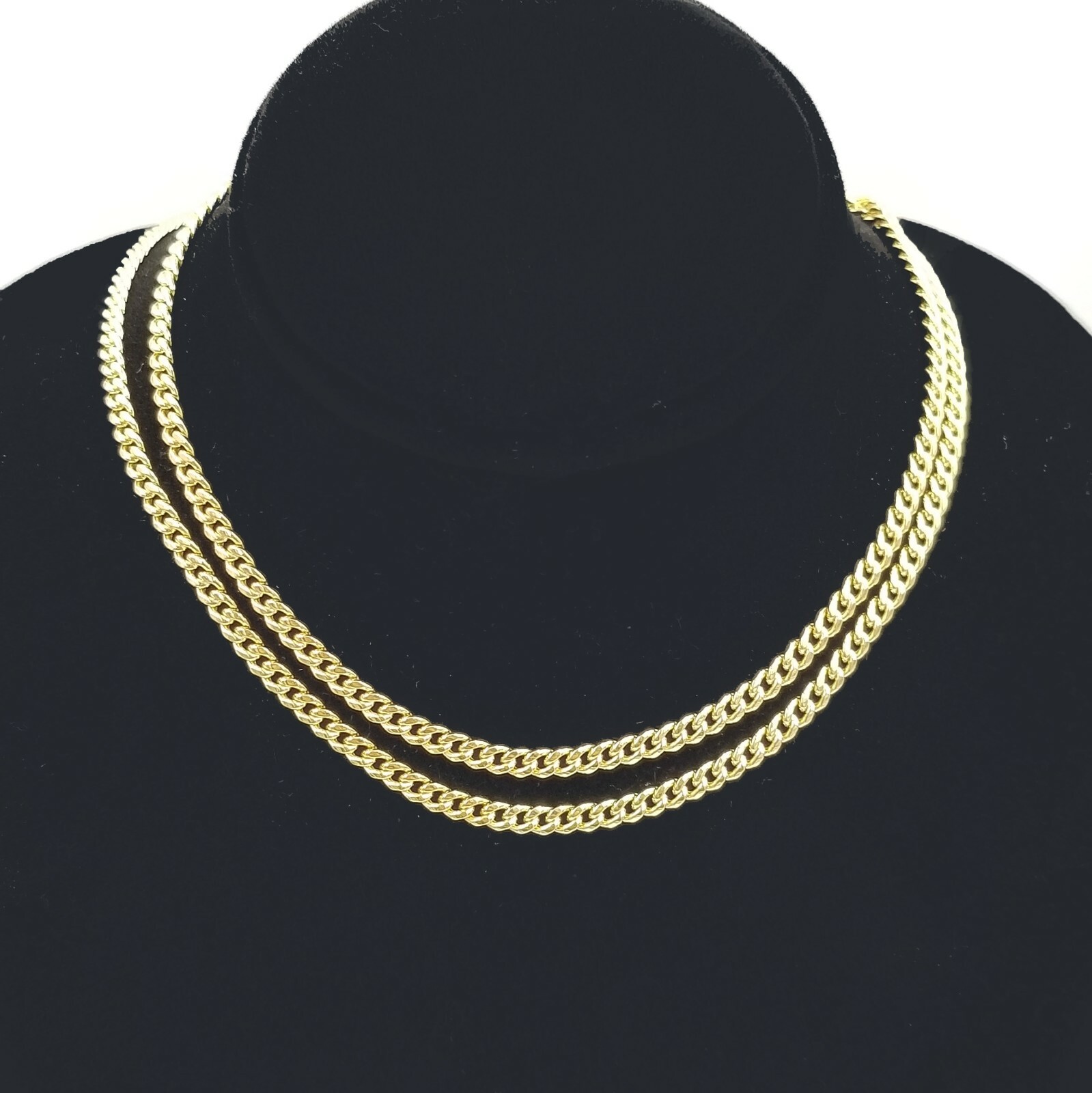 Pre-owned Globalwatches10 Real10k Yellow Gold Flying Eagle Charm Pendent Miami Cuban Chain 3mm 18 20 22 24