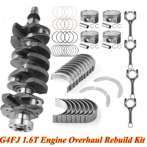 G4FJ 1.6T TURBO ngine Overhaul Rebuild Kit Crankshaft Rod Piston For Hyundai KIA