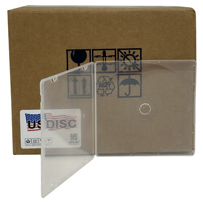 USDISC PP Poly Cases 5mm Plastic Wrap, Single 1 Disc (Clear) Lot