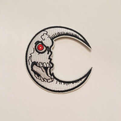 iron on patch:Evil Moon red eye