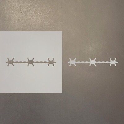 Barbed Wire Plastic Mylar Stencil Airbrush Painting Art Supplies